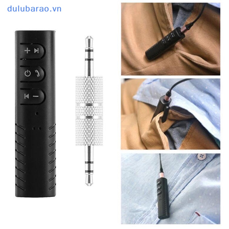 Dul không dây Bluetooth 5.0 Receiver Adapter 3.5 mét jack cho âm nhạc xe hơi âm thanh AUX Ao