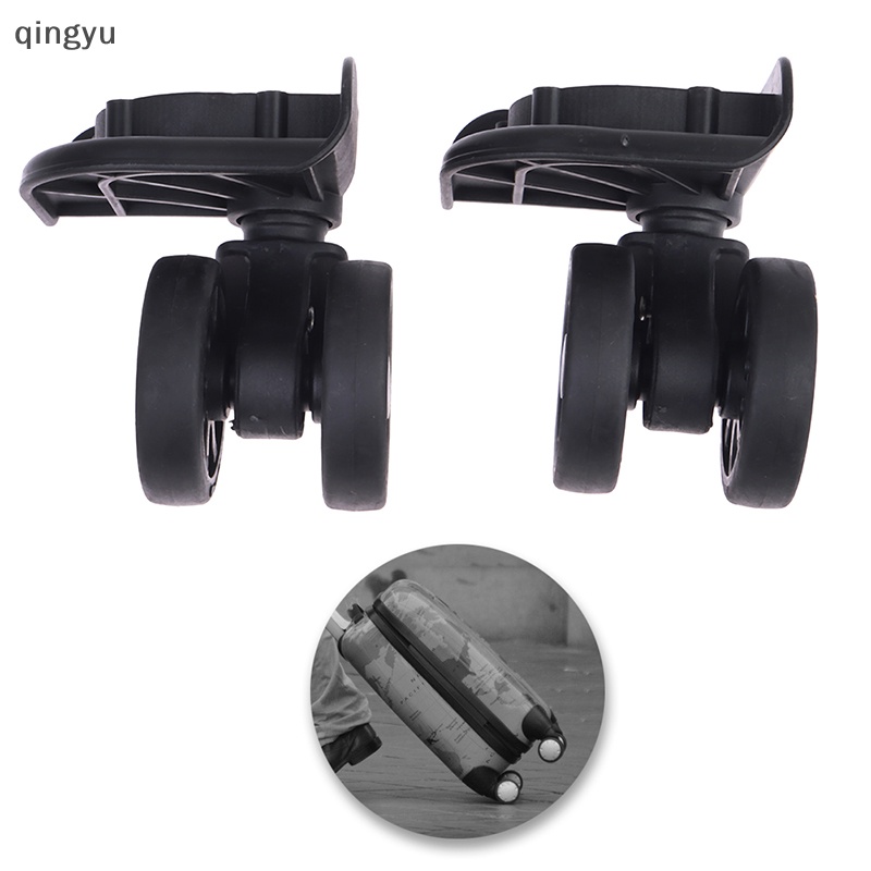 Bộ 2 Bánh Xe Xoay 360 Độ Thay Thế Chống Mài Mòn Dùng Cho Vali