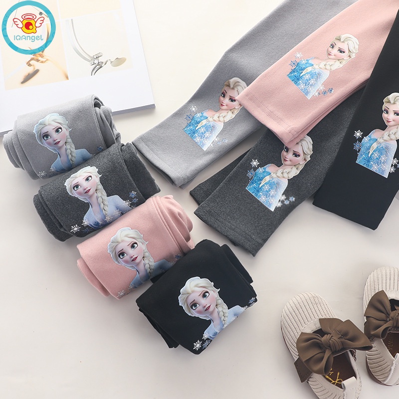 Quần Dài Ôm Dáng Họa Tiết Hoạt Hình Thời Trang Xuân Thu Cho Trẻ Em Gái