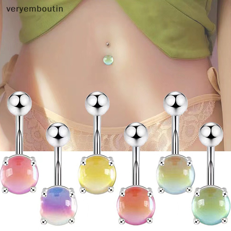 Khuyên Rốn Bằng Thép Không Gỉ Màu Kẹo Gợi Cảm Thời Trang Cho Nữ