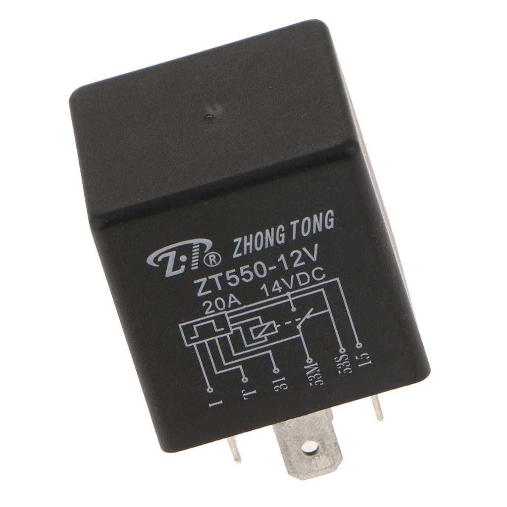 Rơ le Fenteer gạt nước kính chắn gió 6 chấu ZT603-DC12V 20A 30 * 30 * 30 * 30mm/ 1.18X1.18X1.18Inch