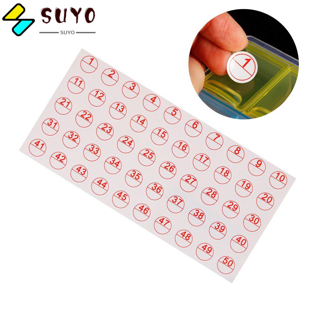 SUYO Miếng Dán Phân Loại Số Thủ Công Tự Dính Tiện Dụng