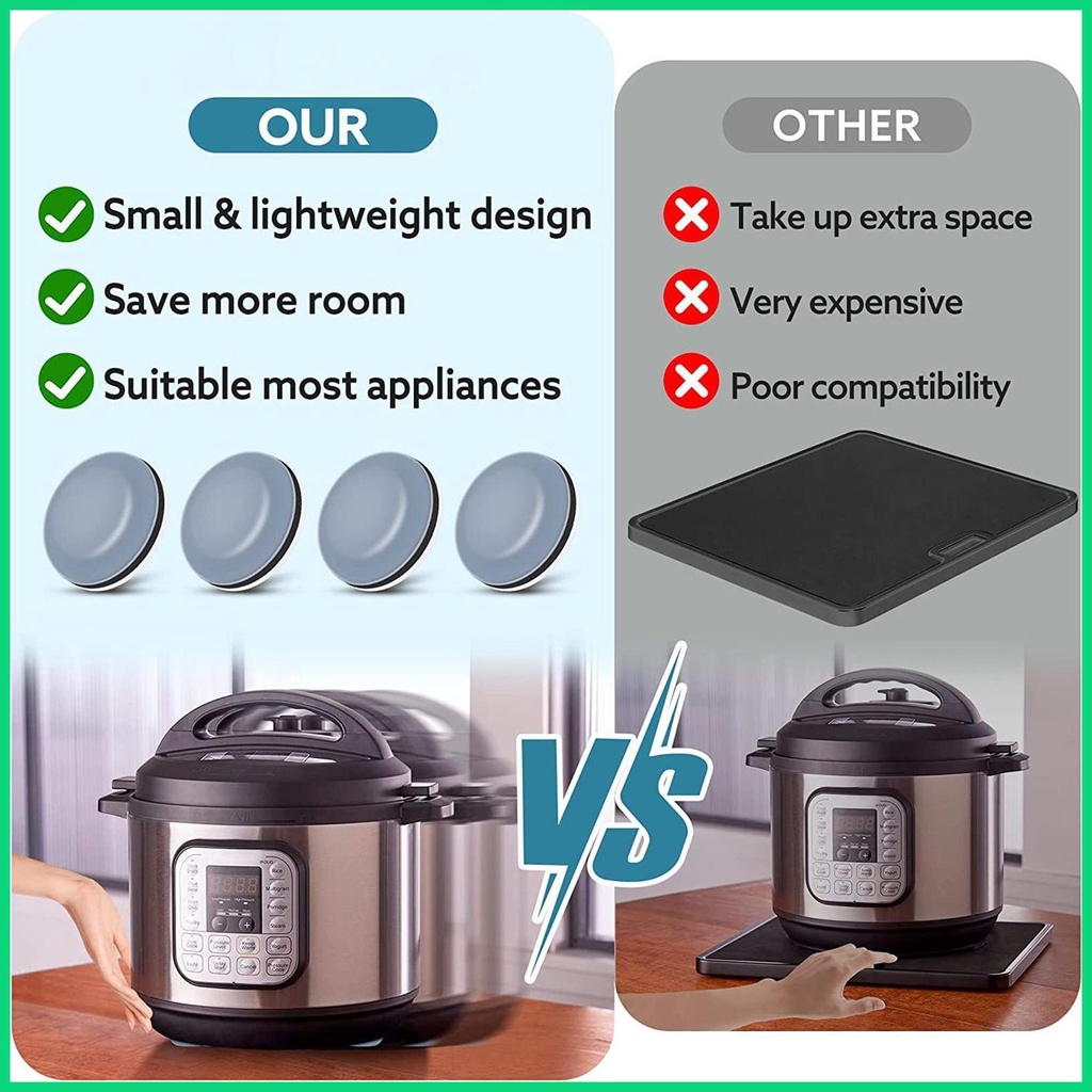 Set 4 Miếng Đệm Chân Đồ Nội Thất Hình Tròn Tự Dính Tiện Dụng