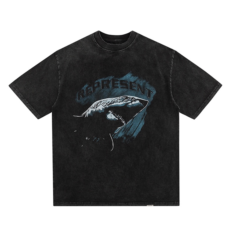 Áo Thun Tay Ngắn In Hình Cá Mập Trắng Phong Cách vintage Cho REP88RES88ENT88 New Great White Sharki5E6Uw