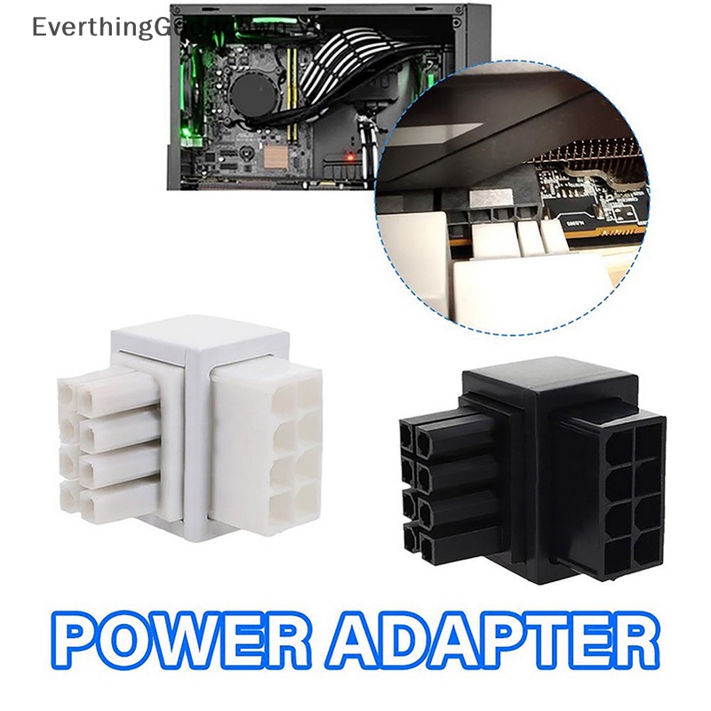 Đầu Nối Chuyển Đổi Nguồn Điện ATX 8Pin 90 Độ Sang 8 Pin GPU Chuyên Dụng