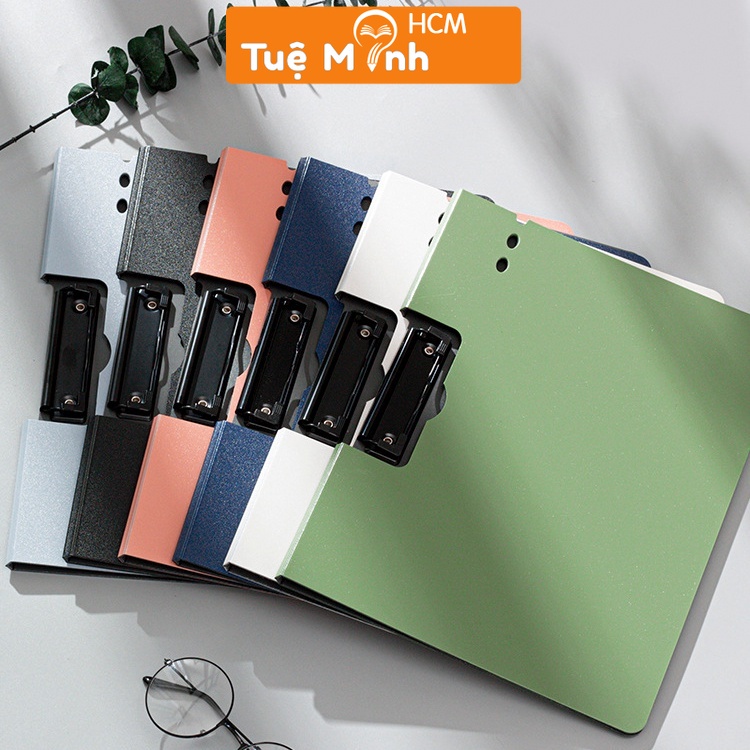 File trình ký kẹp tài liệu đôi 2 mặt màu cổ điển K108, bìa giữ tài liệu basic A4 bằng nhựa đẹp mắt