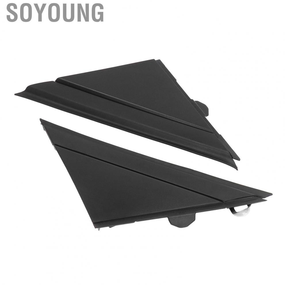 Soyoung Pair Door Mirror Flag Cover 1SH17KX7AA Left Right Black Decoration for FIAT 500 2012 2013 2014 2015 2016 2017 Side View