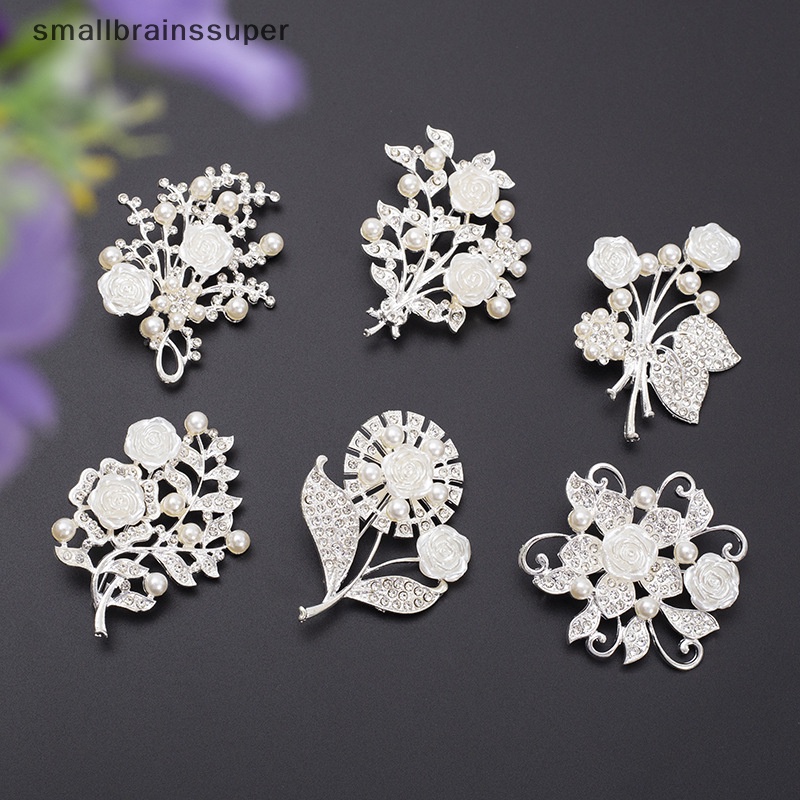 Ghim Cài Áo Hình Hoa Đính Ngọc Trai Giả Chống Ánh Sáng Thời Trang Cho Nữ