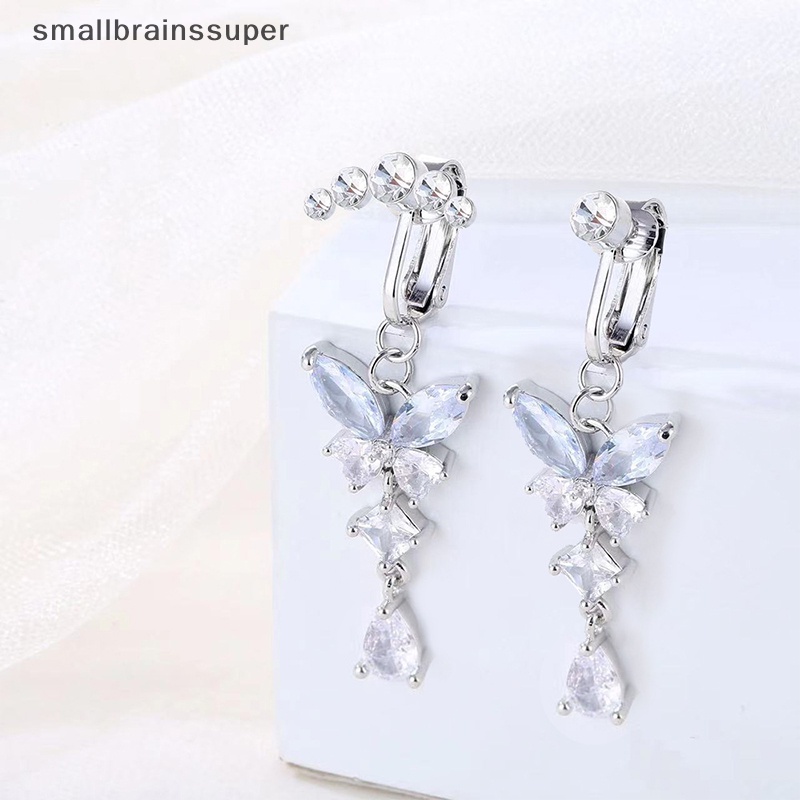 Smallbrainssuper Khuyên Rốn Giả Kẹp Rốn Hình Bướm Đính Đá Zircon SBS