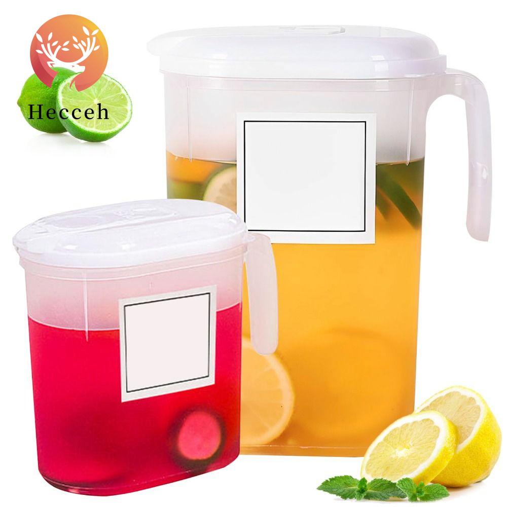 HECCEH Bình Đựng Nước Bằng Nhựa Trong Suốt Có Nắp Lọc Dung Tích Lớn 1.5L 2L Cho Nhà Bếp