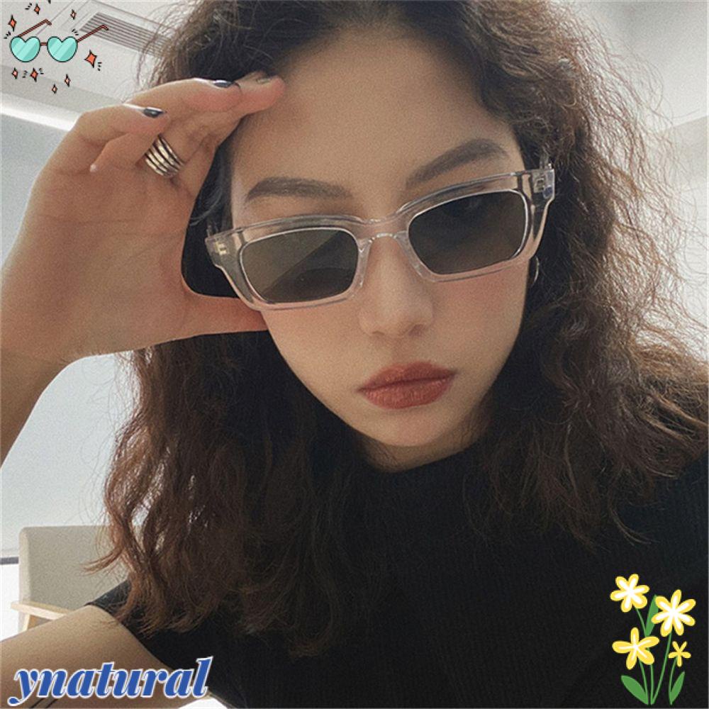 YNATURAL Kính Mát Gọng Chữ Nhật Phong Cách Vintage Thời Trang Cho Nữ
