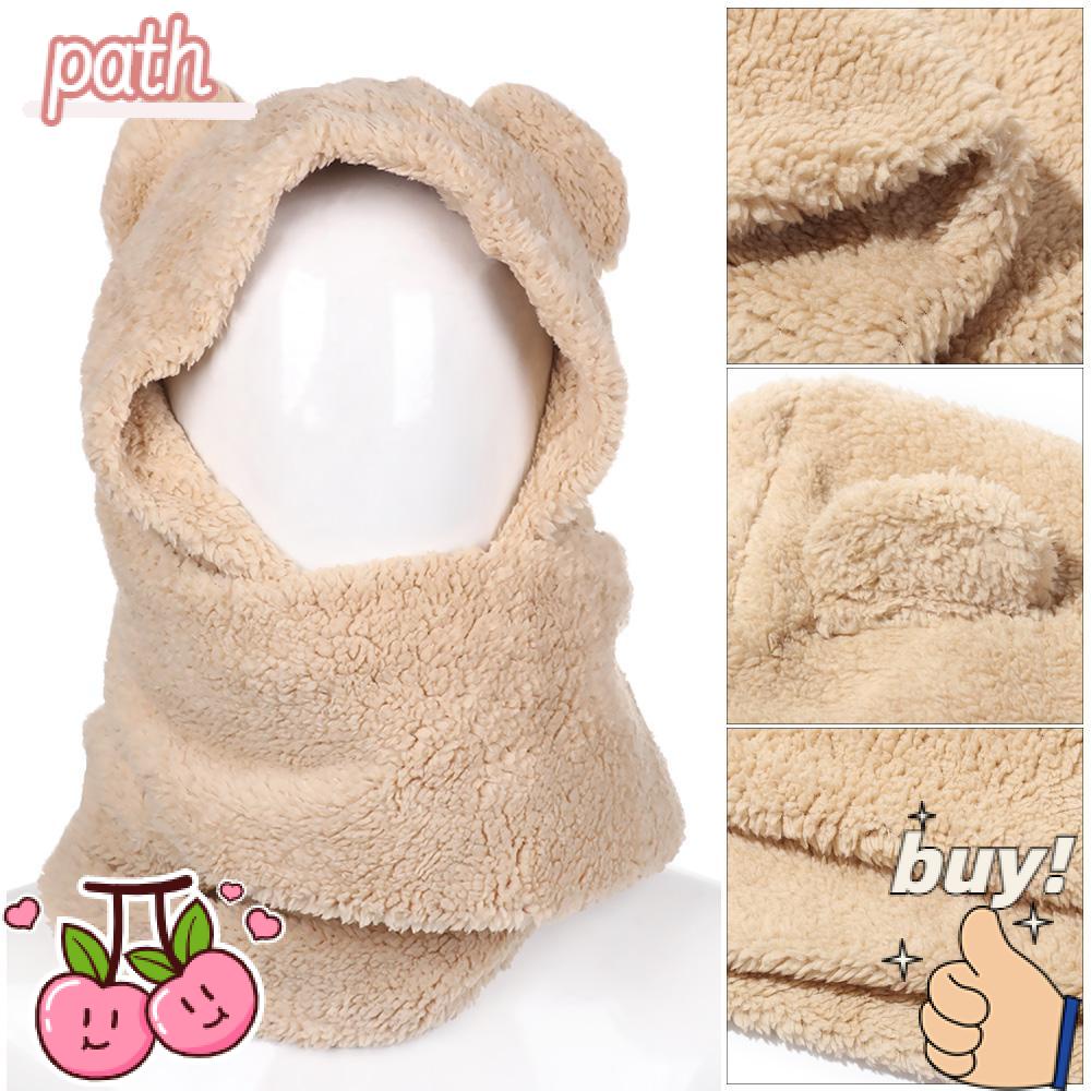 PATH Mũ Len Tai Gấu Dễ Thương Cho Nữ