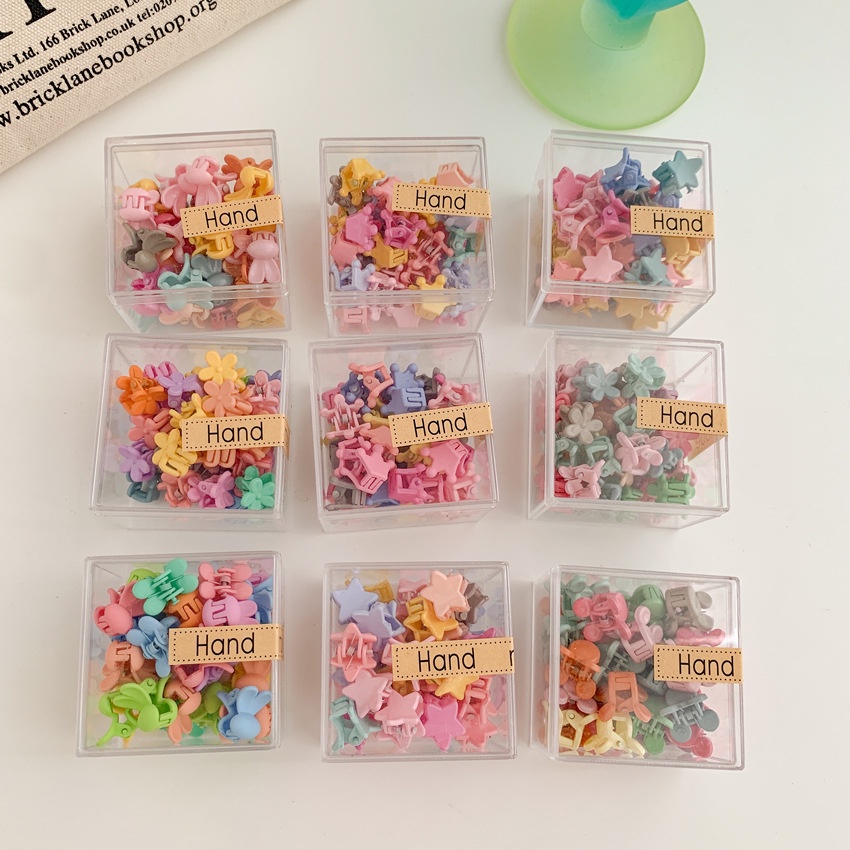 1 Kẹp Tóc Nhỏ Hình Hoa / Chuột mickey Nhiều Màu Sắc Dễ Thương Cho Bé Gái