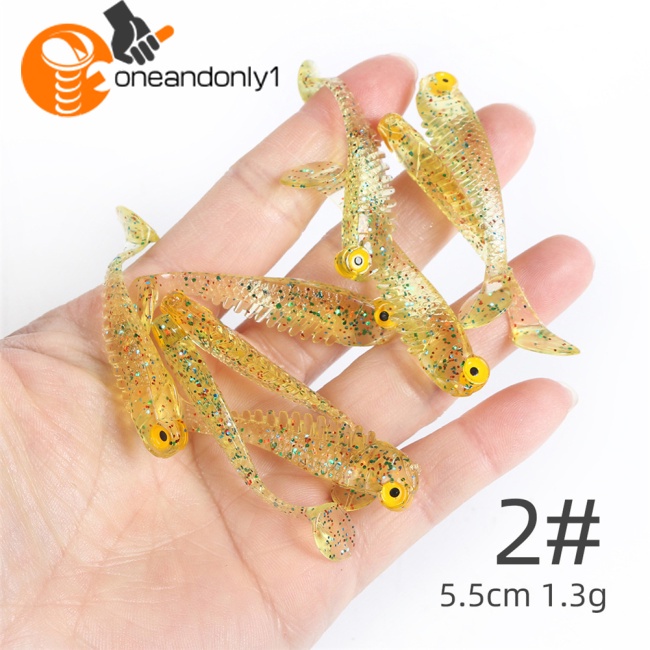 Bộ 10 Mồi Câu Cá Silicone Mềm 5.5cm1.5g