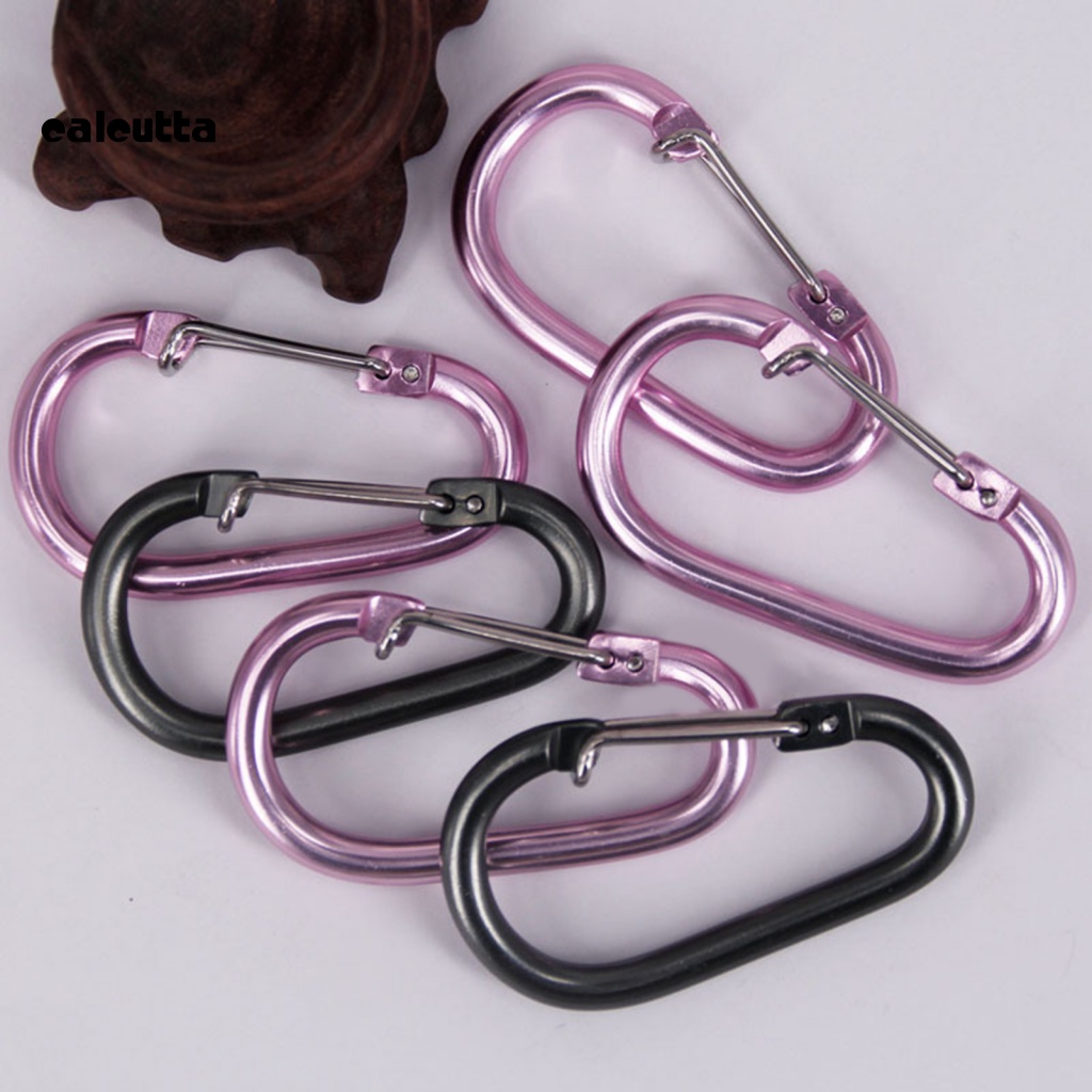 Bộ 3 Móc Khóa Chữ D Bằng Hợp Kim Nhôm Chống Thấm Nước Tiện Dụng Mang Theo Du Lịch Cắm Trại