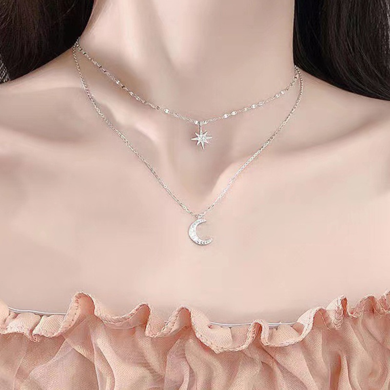Vòng cổ Mặt Trăng Và Ngôi Sao Thời Trang Cho Nữ