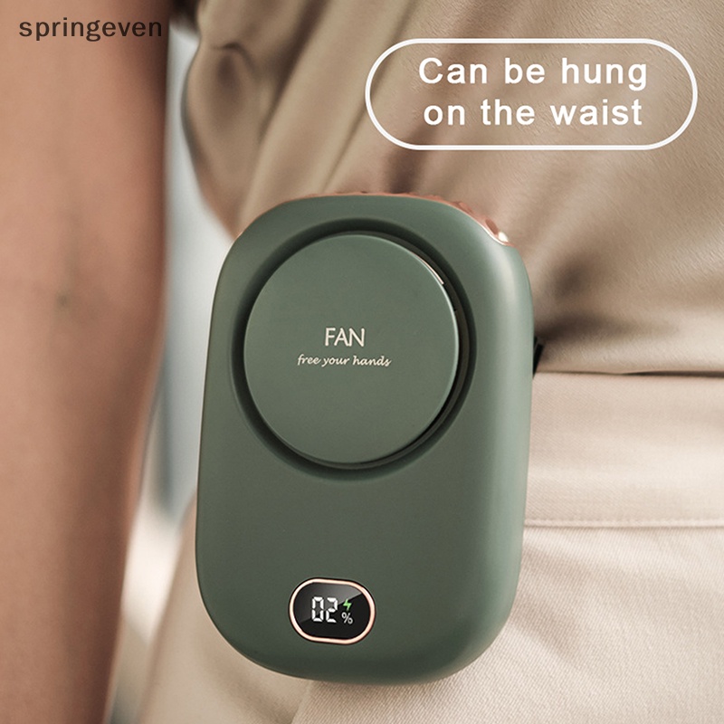 Quạt Đeo Cổ 3 Tốc Độ Tùy Chỉnh Kèm Màn Hình Led Không Ồn Tiện Dụng Chất Lượng Cao