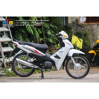 Tem rời wave a 110 - mẫu đỏ đen hot 2023 - chuẩn from cực đẹp