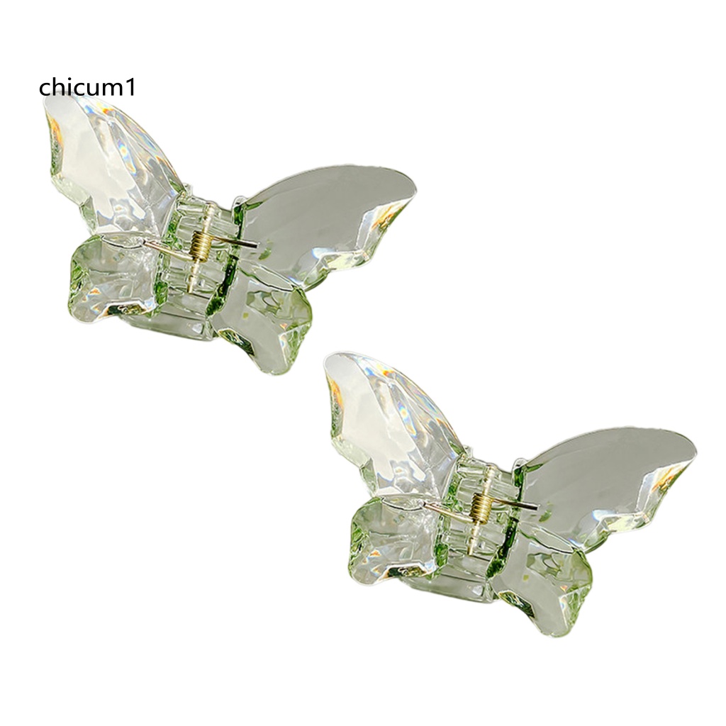 Kẹp Tóc Càng Cua Trong Suốt Đính Pha Lê Giả Cho Nữ