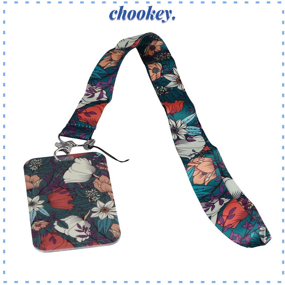 CHOOKEY Dây Kẹp Thẻ ID Bằng Kim Loại Hình Hoa Hồng Dễ Thương Cuộn Dây Huy Hiệu Dùng Trang Trí Văn Phòng