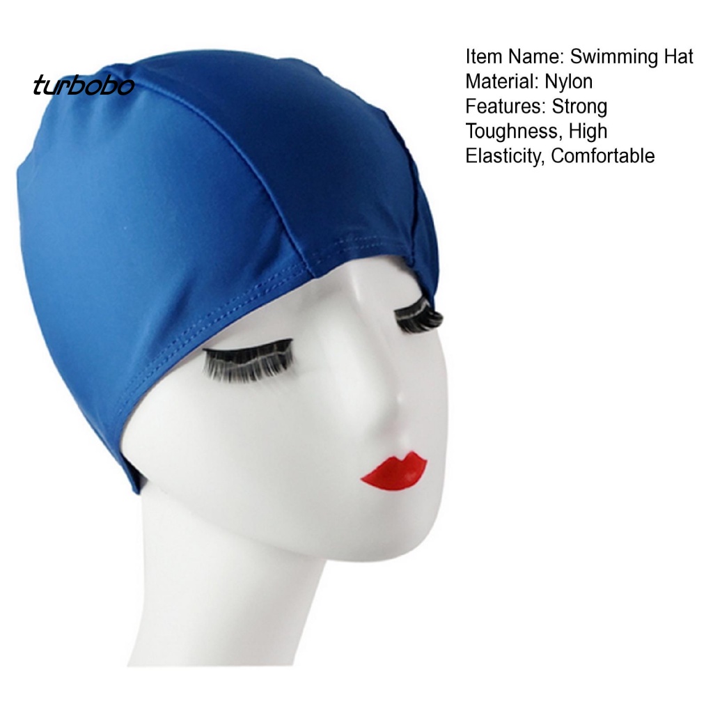 Mũ Bơi Thể Thao Bằng Nylon Mềm Co Giãn Tốt Chống Thấm Nước Thoải Mái Phù Hợp Cho Mùa Hè