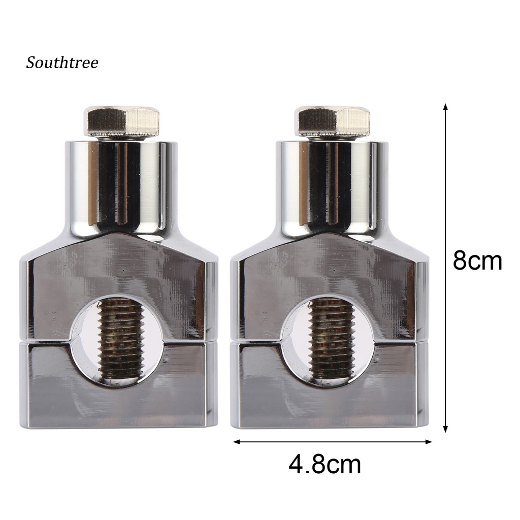 Bộ 2 Khung Gắn Tay Lái Xe Máy Có Lỗ Bằng Chrome 22mm