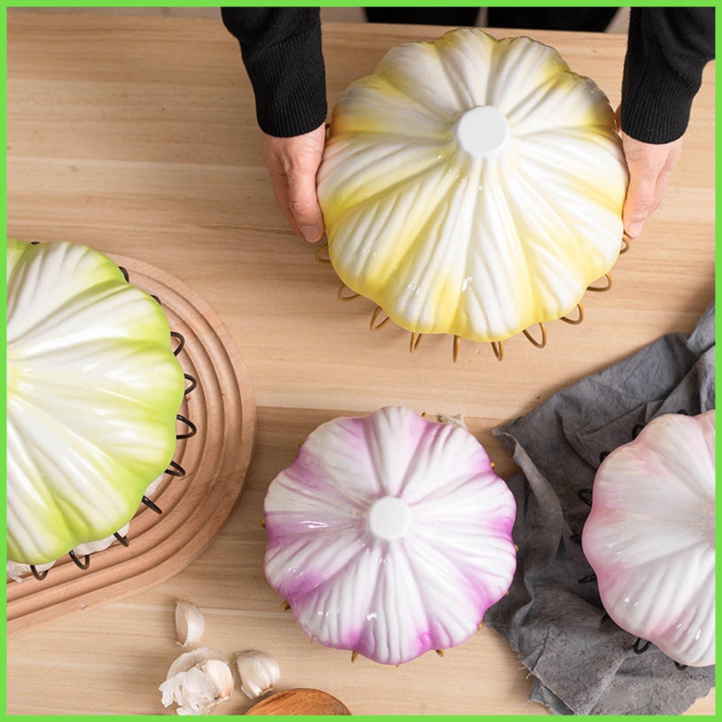 Giỏ Gốm Đựng Tỏi / Chanh / Hành Tỏi Để Tủ Lạnh Tiện Dụng