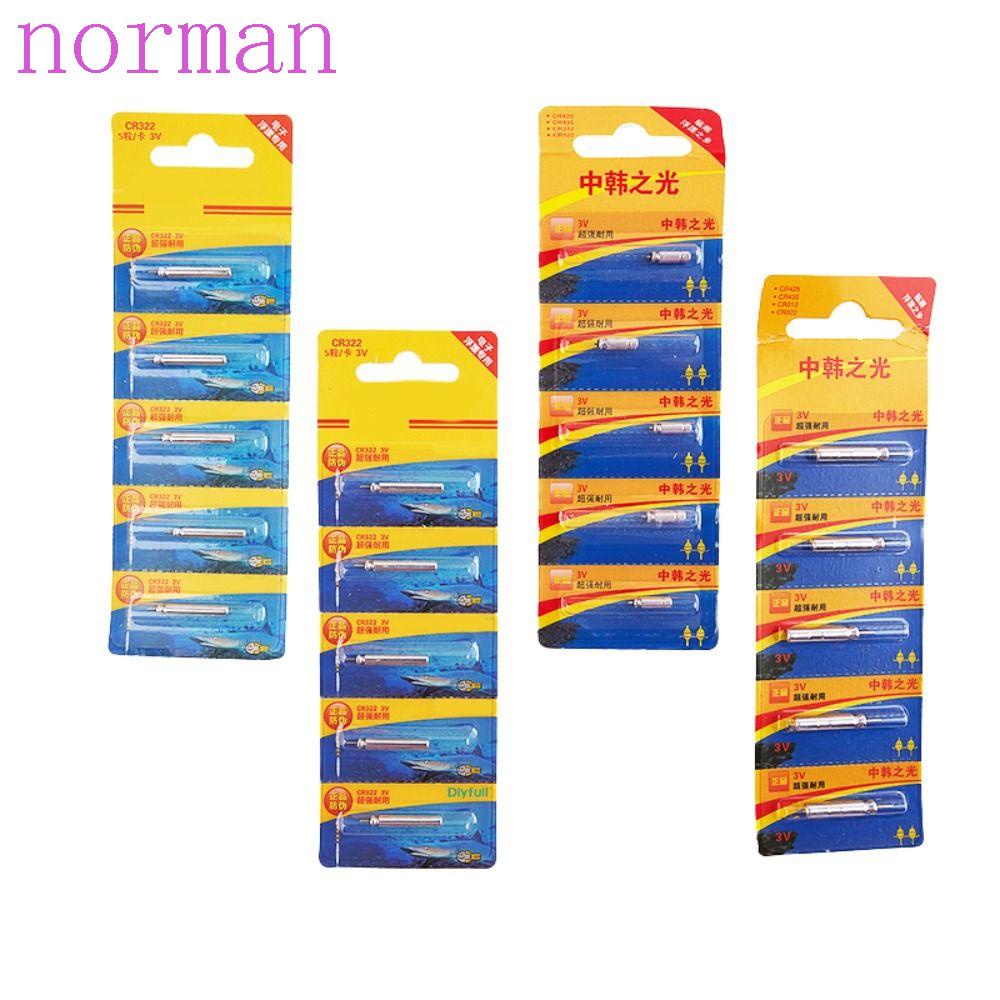 NORMAN Set 5 Pin Lithium CR425 / CR311 / CR316 / CR322 Chuyên Dụng Cho Đèn Pin Câu Cá Mini