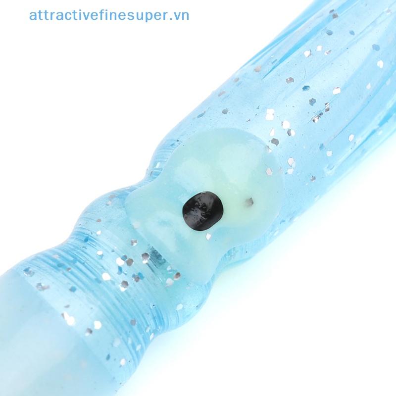 10 Mồi Mực Cao Su Mềm Phát Sáng Trong Đêm Cho Câu Cá