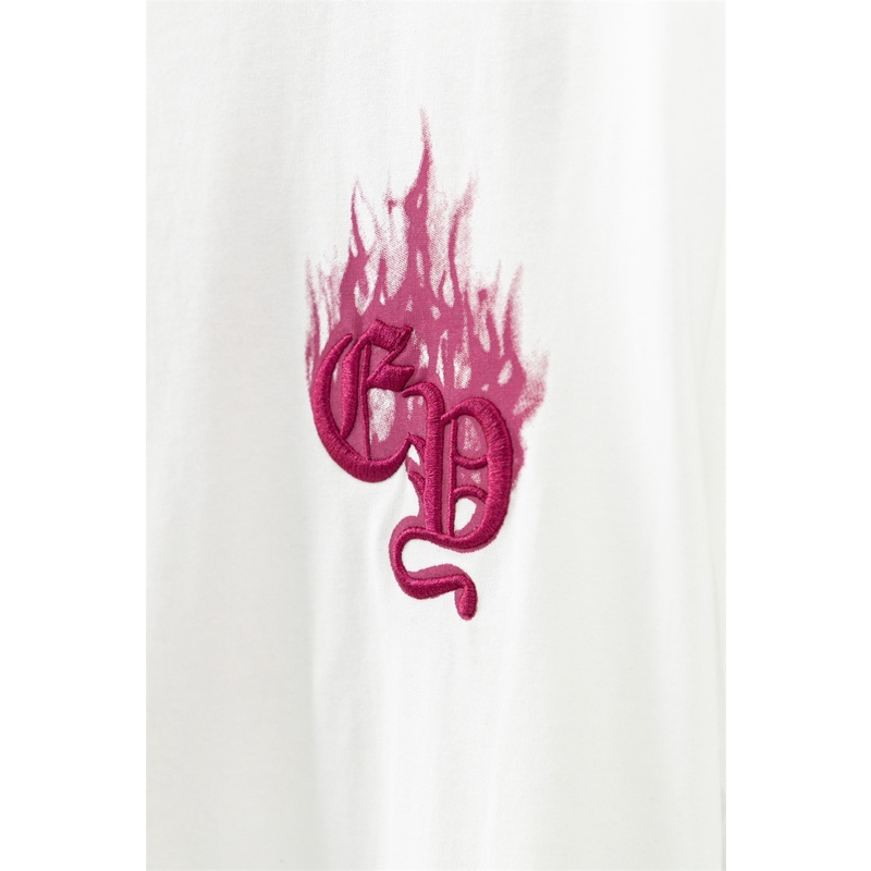 Áo Thun Tay Ngắn Họa Tiết Thêu Thời Trang Xu Hướng Tru6E