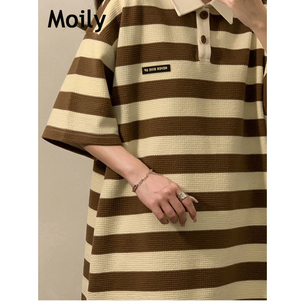 Moily thun áo áo polo  nữ Thời trang hàn quốc A29J14H