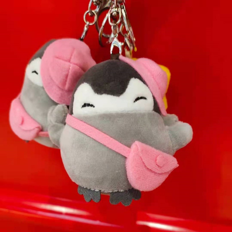 Móc Khóa Hình Chim Cánh Cụt Hoạt Hình Nhồi Bông Đáng Yêu