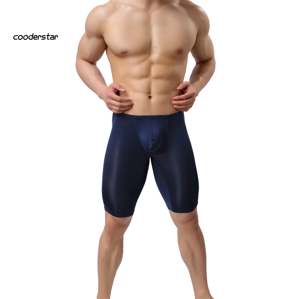 Quần Lót Boxer Thể Thao Siêu Mỏng Màu Sắc Đơn Giản Cho Nam