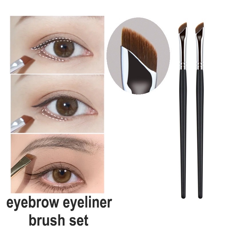 Cọ xéo đầu lưỡi liềm kẻ mắt eyeliner kẻ bọng mắt
