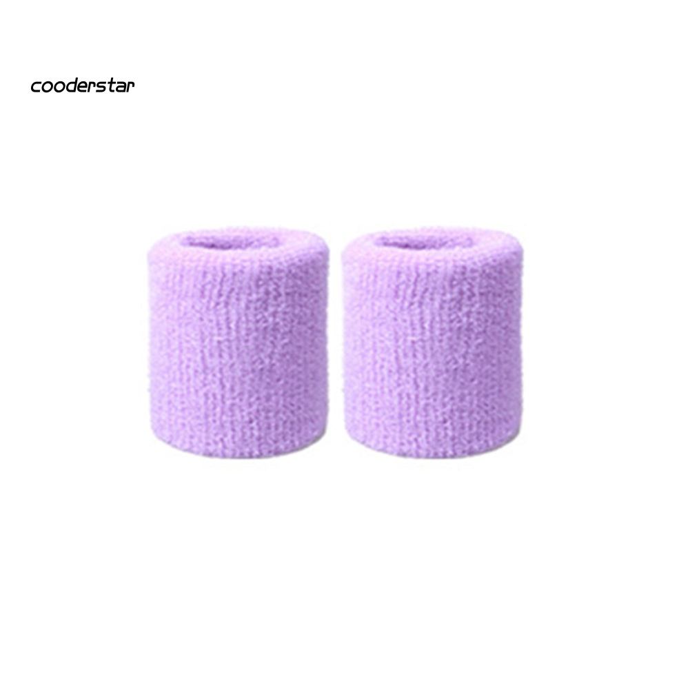 Bộ 2 Khăn Quấn Bảo Vệ Cổ Tay Thấm Hút Mồ Hôi Khi Chơi Thể Thao