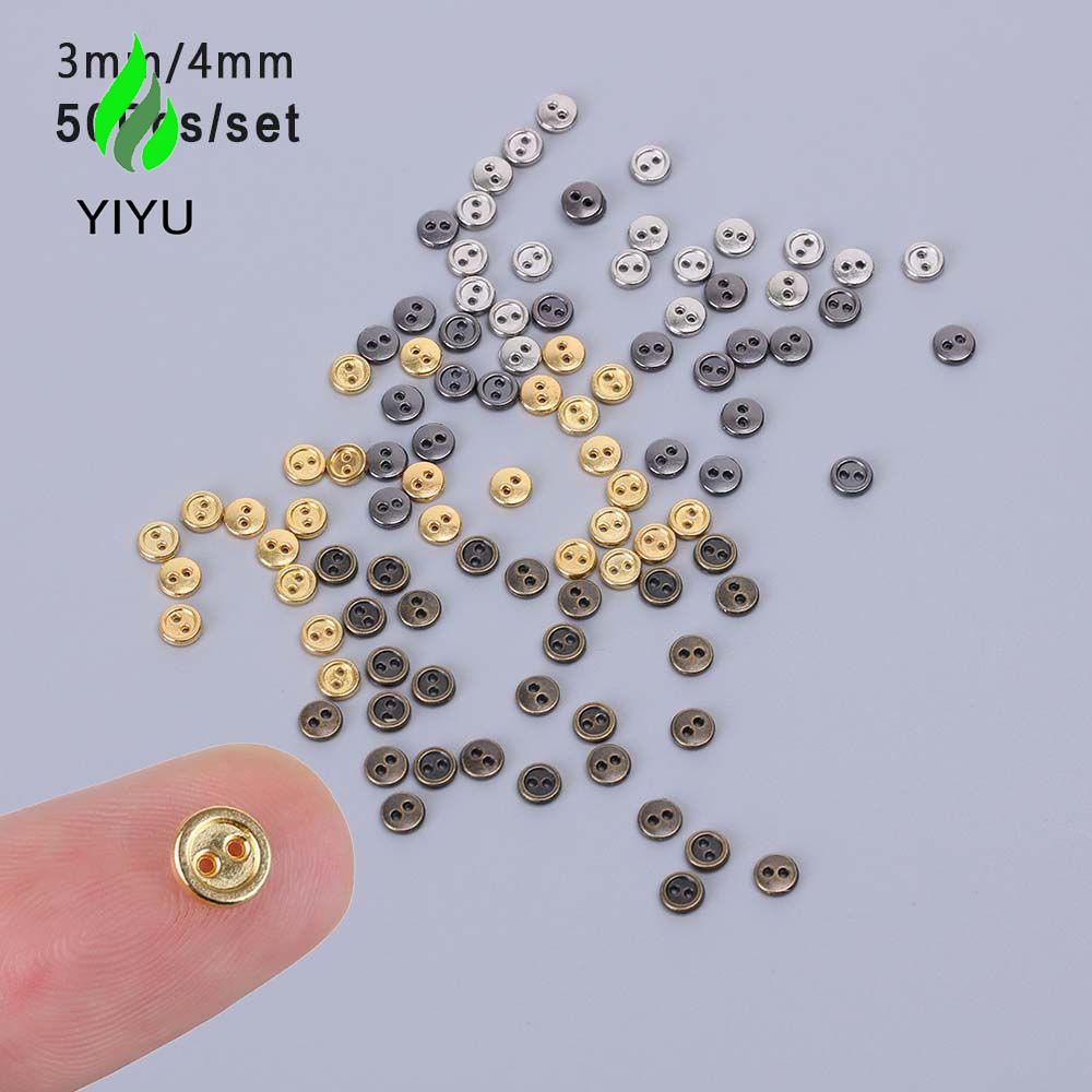 YIYU Nút Tròn Mini 2 Lỗ May Vá