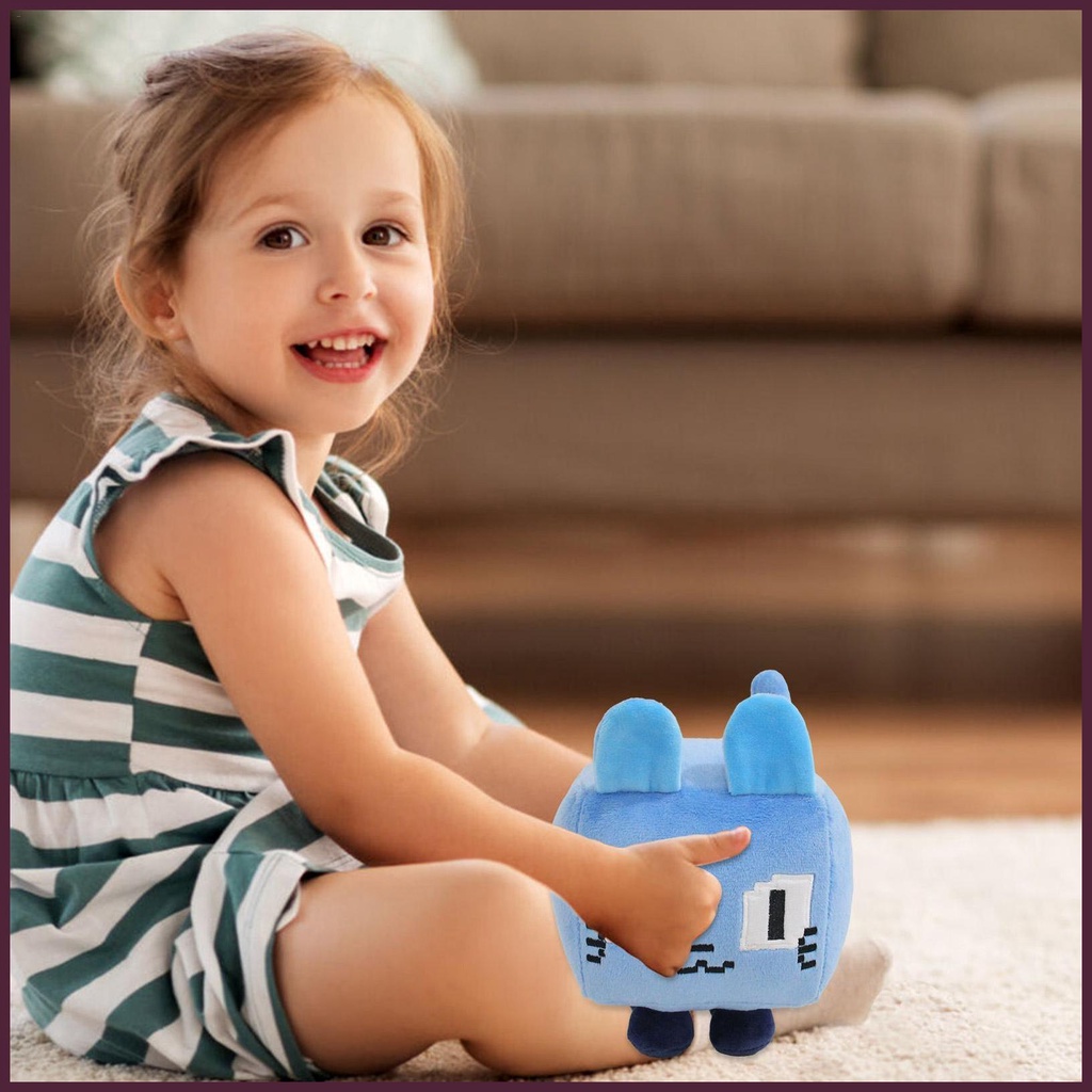 Thú Nhồi Bông Hình Vuông Họa Tiết Hoạt Hình Dễ Thương Cho Mèo Cưng