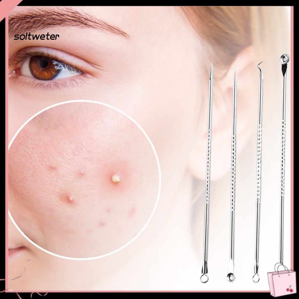 Bộ 4 Dụng Cụ Nặn Mụn Bằng Thép Không Gỉ Tiện Dụng