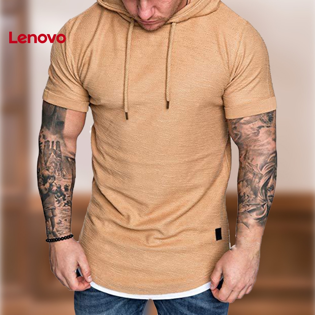 Áo Hoodie Thể Thao Tay Ngắn Dáng Ôm In Hình Hoa Hướng Dương Thời Trang Cho Nam