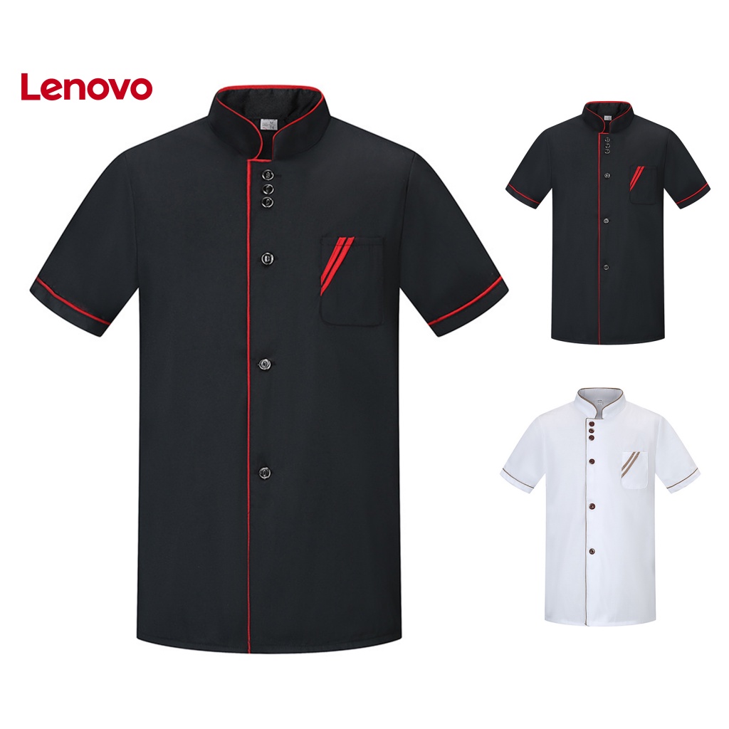 Áo Đầu Bếp Ngắn Tay Cổ Đứng Trọng Lượng Nhẹ Thoải Mái Họa Tiết Hoa Hướng Dương Dễ Giặt