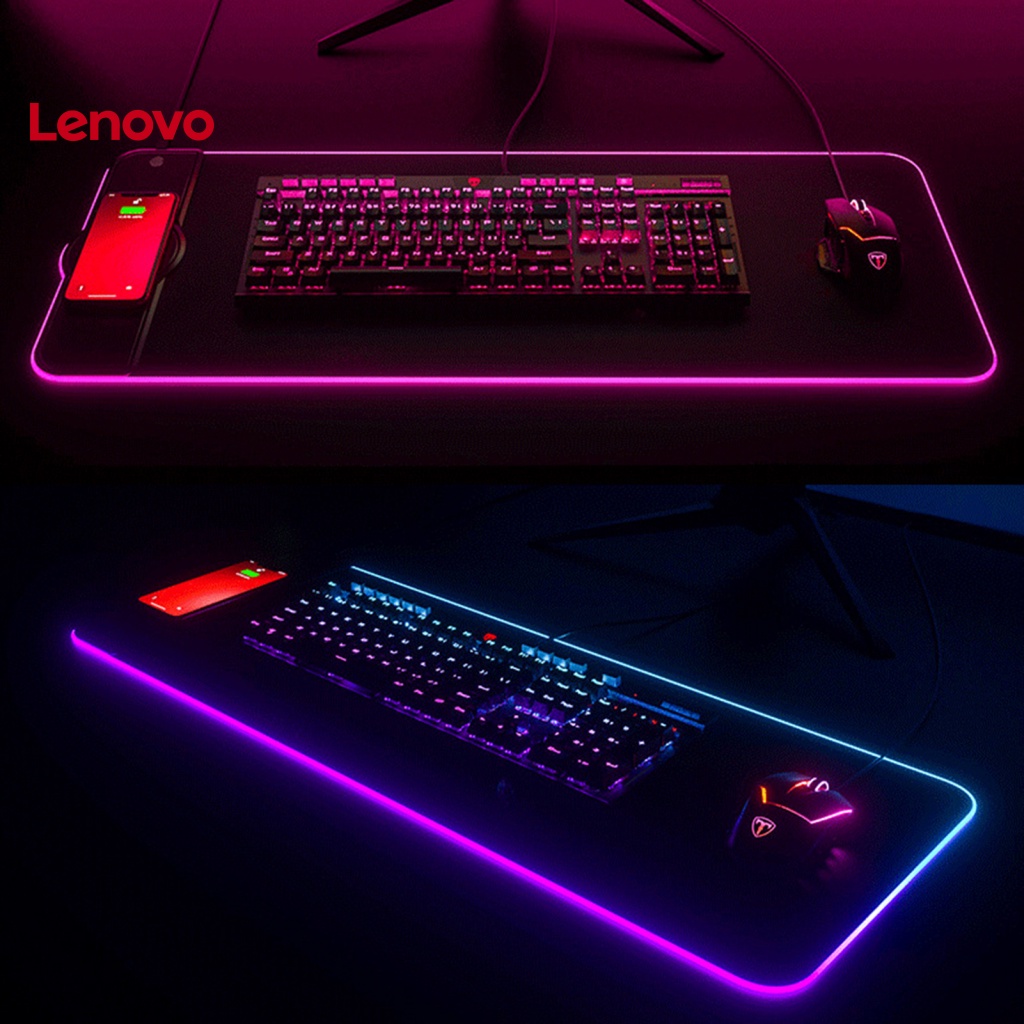 Tấm Lót Chuột Và Bàn Phím Không Dây 15W RGB K9186 Họa Tiết Hoa Hướng Dương Dành Cho Game Thủ