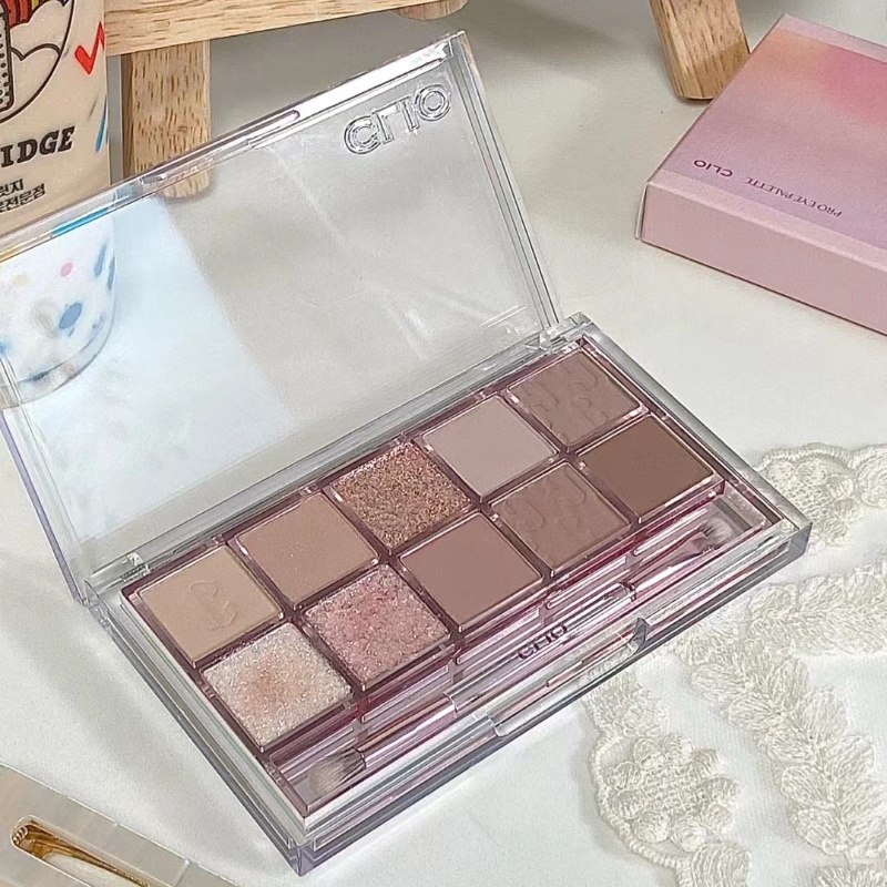 Bảng Phấn Mắt Clio Mười Màu Tông Đất Tinh Tế Và Mềm Mại