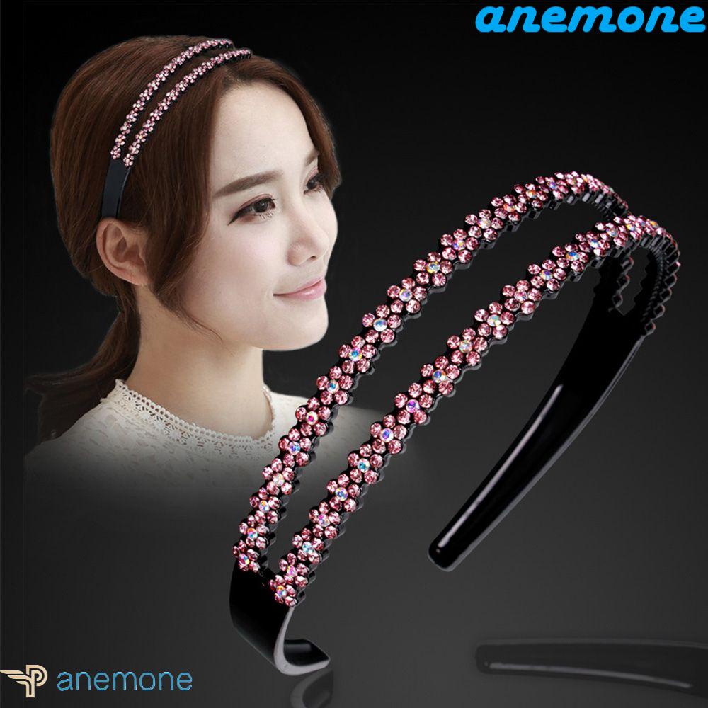ANEMONE Băng Đô Đính Đá Chống Trượt Thời Trang Hàn Quốc