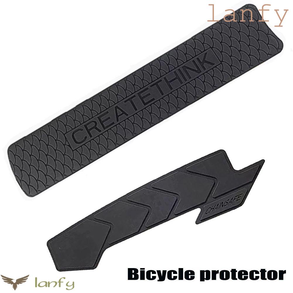 LANFY Vỏ Bọc Bảo Vệ Dây Xích Xe Đạp Leo Núi Tháo Rời Được Màu Đen