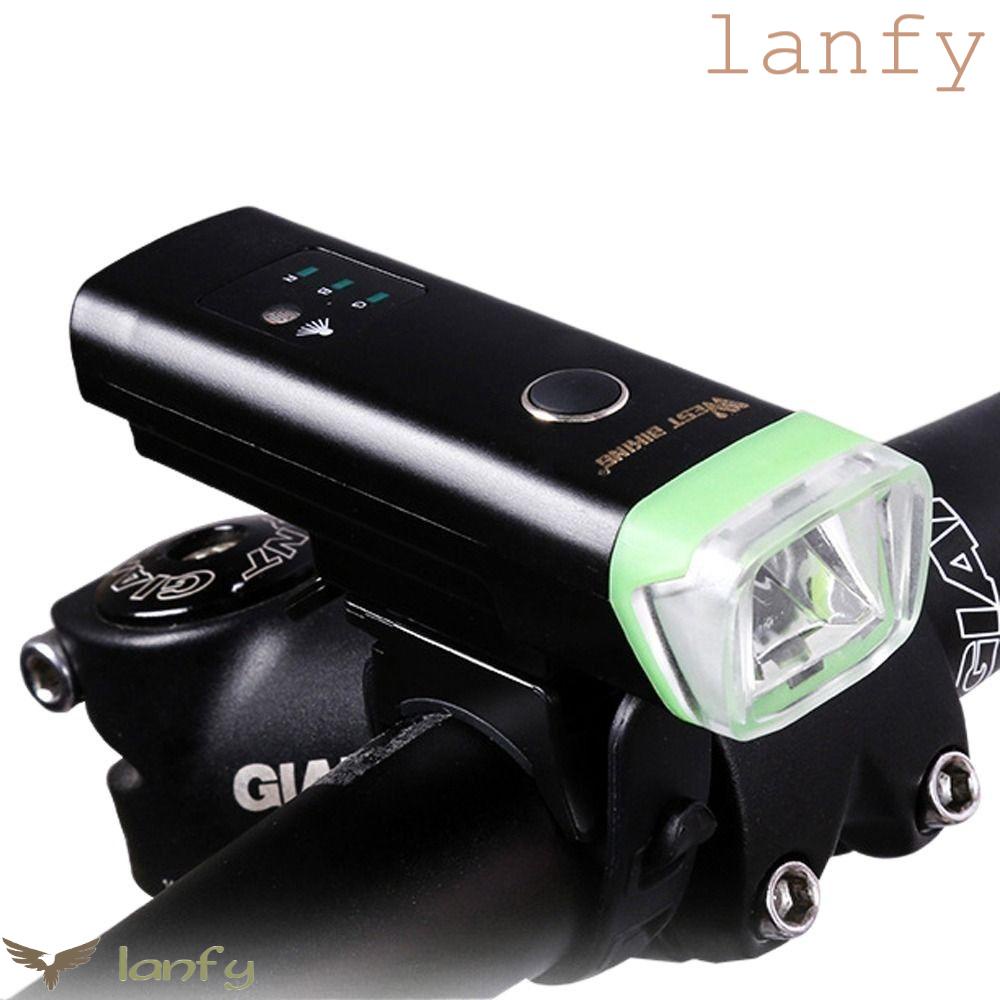 LANFY Đèn Pha Cảnh Báo An Toàn Gắn Phía Trước Xe Đạp Leo Núi