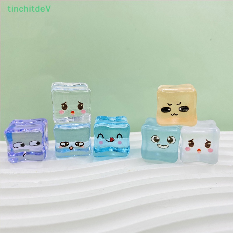 [TinchitdeV] Set 5 Viên Đá Viên Trong Suốt Phát Sáng Có Mặt Dây Chuyền Nhựa Resin DIY [Mới]