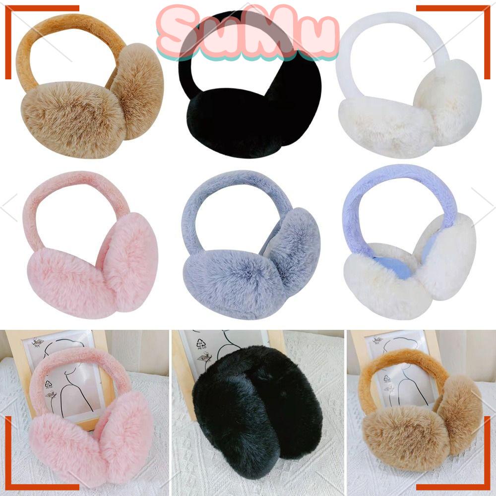 SUMU Chụp Tai Lông Giả Mềm Mại Giữ Ấm