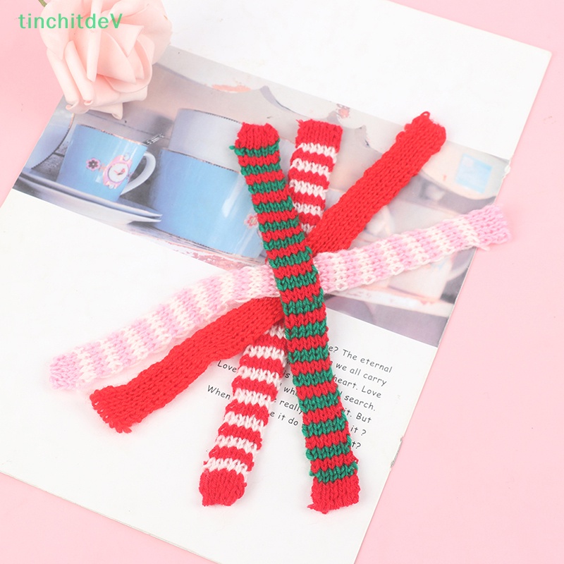 Set 2 Khăn Quàng Cổ Giáng Sinh Tỉ Lệ 1: 12 Trang Trí Nhà Búp Bê