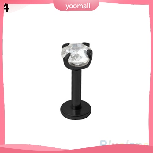 Bộ 2 Khuyên Xỏ Cơ Thể Đính Đá Zircon Thời Trang