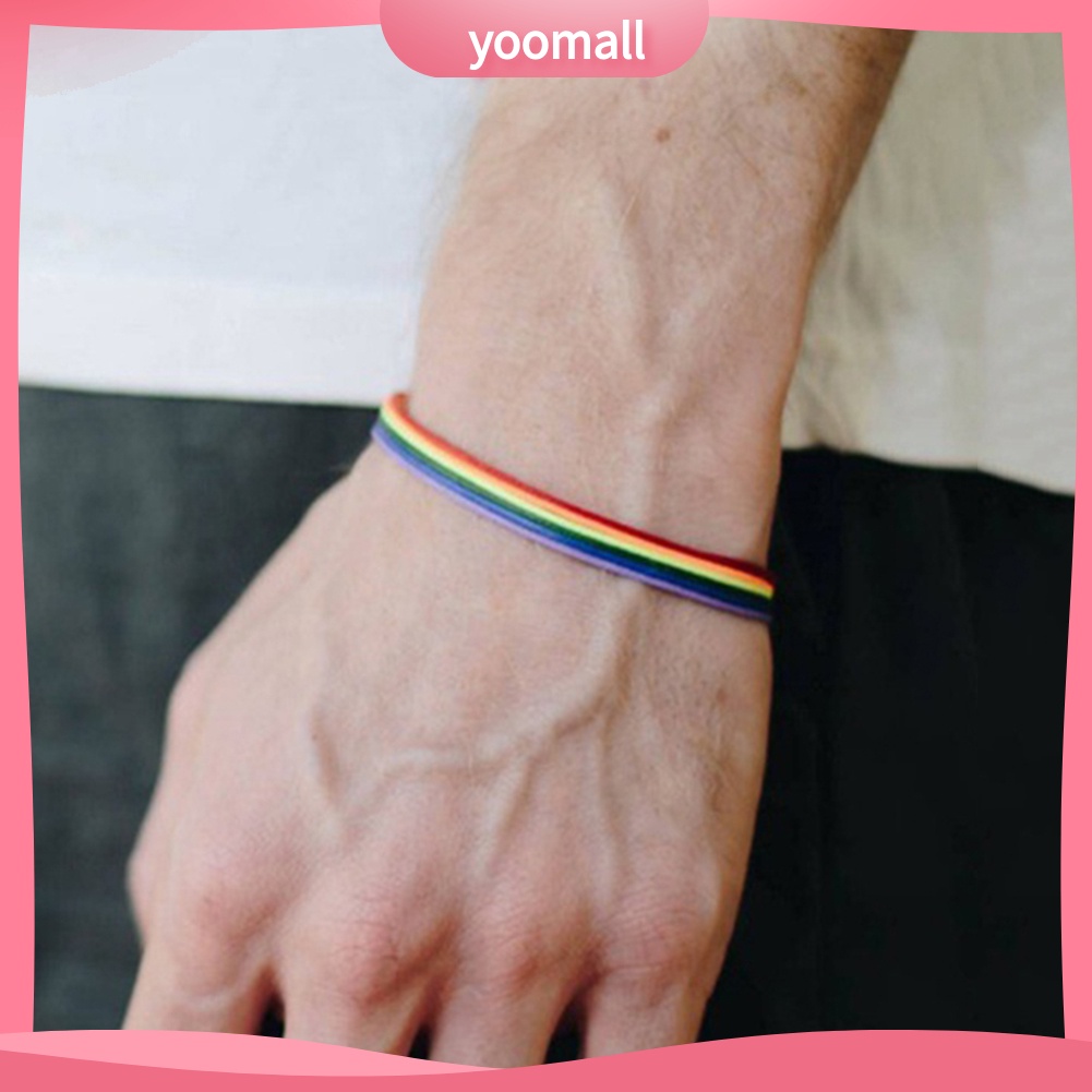 Vòng Tay Dây Màu Cầu Vồng Thời Trang Cho Nam Và Nữ
